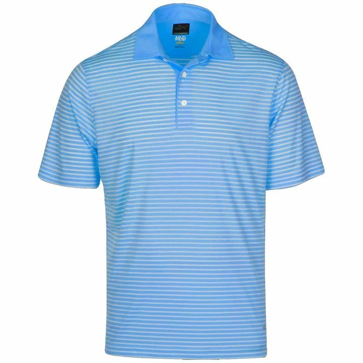 Greg Norman Mens PlayDry Bar Stripe Performance Stretch Golf Polo Shirt 8 Greg Norman Mens PlayDry Bar Stripe Performance Stretch Golf Polo Shirt - Image 8