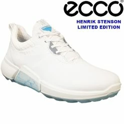 Ecco Golf Mens H4 Henrik Stenson Edition Leather Waterproof Spikeless Golf Shoes