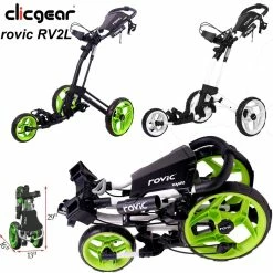 Golf Accessories Popular Shop 9 Clicgear Rovic RV2L 3-Wheel Pull/Push Golf Trolley/Cart