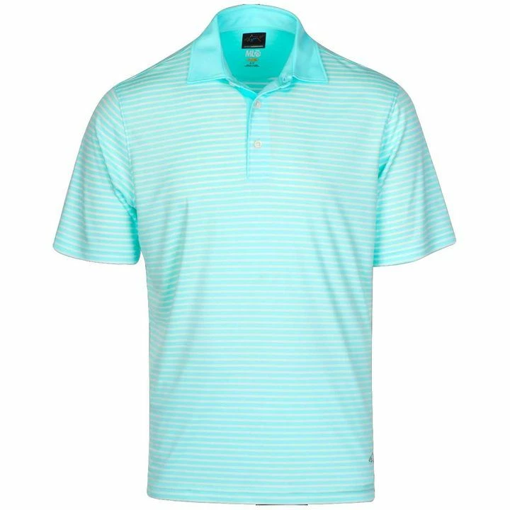 Greg Norman Mens PlayDry Bar Stripe Performance Stretch Golf Polo Shirt 3 Greg Norman Mens PlayDry Bar Stripe Performance Stretch Golf Polo Shirt - Image 3
