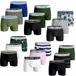 Bjorn Borg Mens Essential Shorts Boxer Briefs Underwear Many Choices 3-PACK