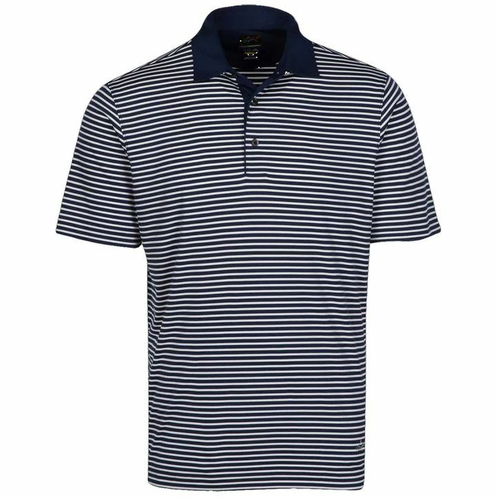 Greg Norman Mens PlayDry Bar Stripe Performance Stretch Golf Polo Shirt 11 Greg Norman Mens PlayDry Bar Stripe Performance Stretch Golf Polo Shirt - Image 11