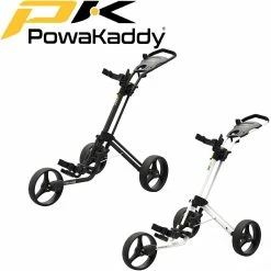 Powakaddy Golf Twinline 5 Cart 3 Wheel Pull / Push Golf Trolley