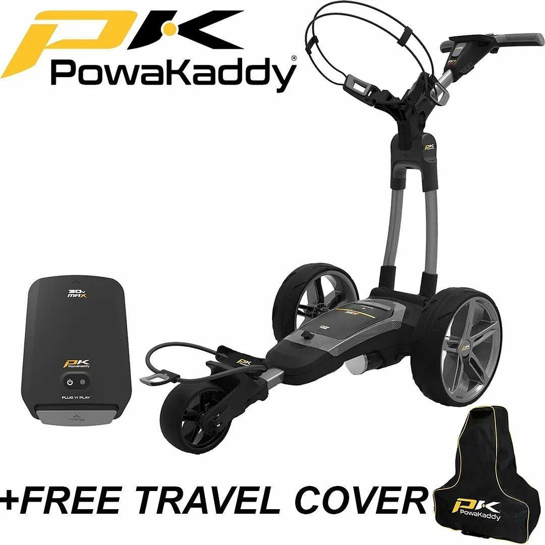 Powakaddy FX7 GPS Electric Golf Trolley Standard 18 Hole Lithium Battery 1 Powakaddy FX7 GPS Electric Golf Trolley Standard 18 Hole Lithium Battery
